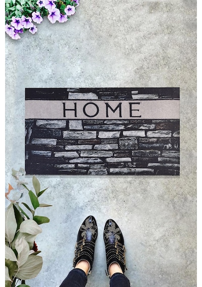 Grey Home 45X70 Cm Iç Ve Dış Kapı Önü Paspası