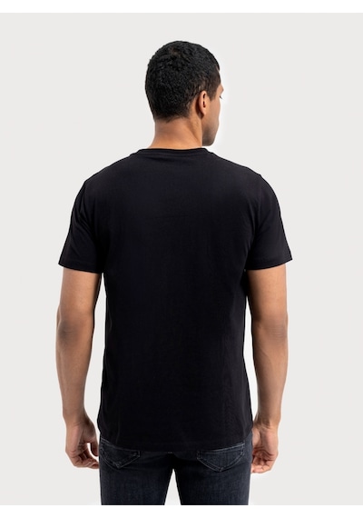 Regular Fit Erkek Tshirt K.kol Black&yellow