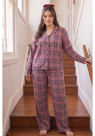Siyah İnci Desenli Termal Kumaşlı Ultra Soft Yumuşak Büyük Beden Battal Boy Düğmeli Örme Pijama Takımı 26226526 Gülkurusu Siyah İnci Desenli Termal Kumaşlı Ultra Soft Yumuşak Büyük Beden Battal Boy Düğmeli Örme Pijama Takımı 26226526 Gülkurusu