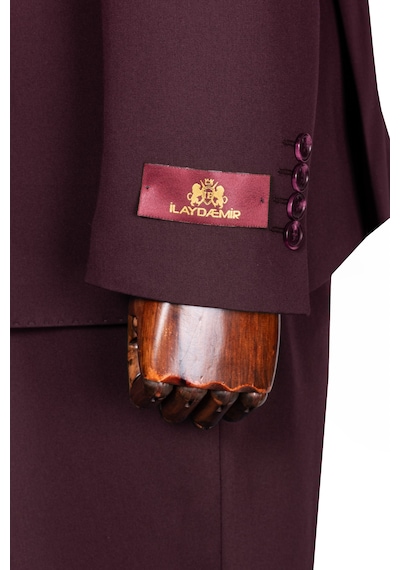 İlayda Emir Luxury, İtalyan Kesim,slim Fit, Kruvaze, Erkek Takım Elbise Bordo