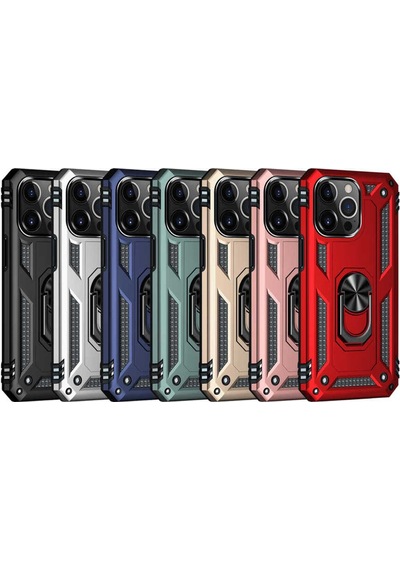 Apple Uyumlu iPhone 13 Pro Max Uyumlu Zore Vega Kılıf-kırmızı -