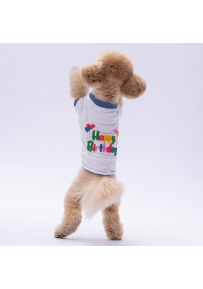 Happy Birthday Kedi Köpek Sweati - Kedi Köpek Kıyafeti