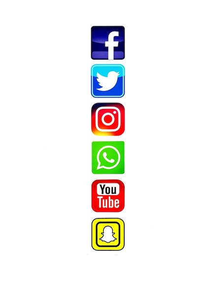 Sosyal Medya Sticker Seti Renkli 1.Sınıf Kaliteli Baskı (496026316)