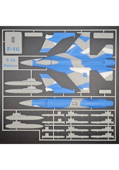 F-16 Uçak Kit Kart Maket
