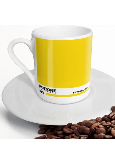 Kişiye Özel İsimli Pantone 012 Kahve Fincanı
