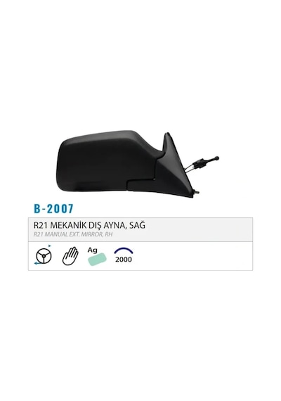 Dış Dikiz Aynası Mekanik Sağ R21 86-94 M002.2007 1