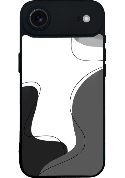 Apple Uyumlu iPhone 17 Air Topographic Mist Tasarımlı Glossy Telefon Kılıfı Çok Renkli