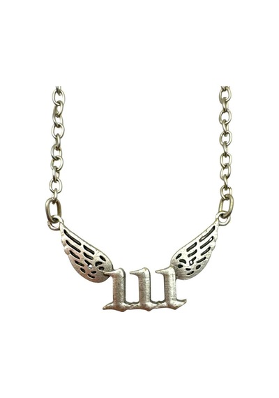 111 Melek Sayısı Unisex Kolye 60 Cm Zincirli Spiritüel Ve Anlamlı Tasarım Çok renkli