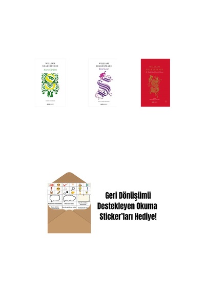 Kuru Gürültü + Kral Lear + Fırtına + Okuma Sticker'ları