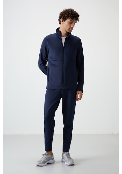 Tommy Life Bran İndigo Scuba Kumaş Erkek Eşofman Takım - 85199 İndigo
