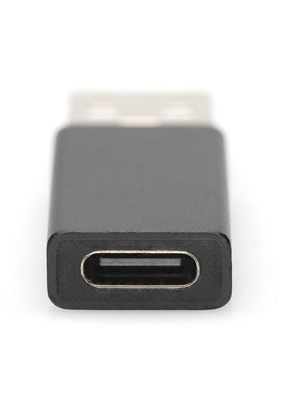 Digitus Usb Erkek To Type-c Dişi Çevirici Black, Type-c