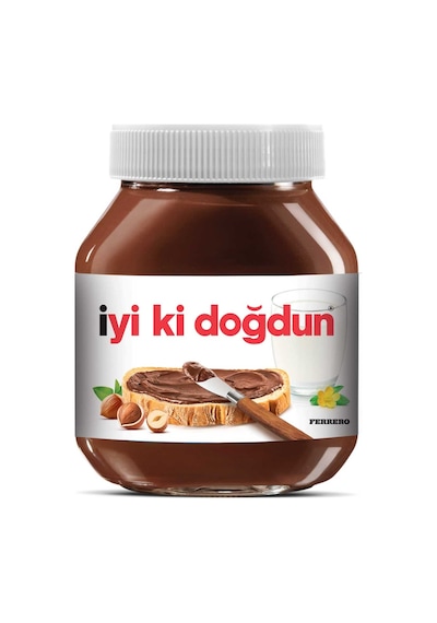 Kakaolu Fındık Kreması 750 G İyi Ki Doğdun Etiketli