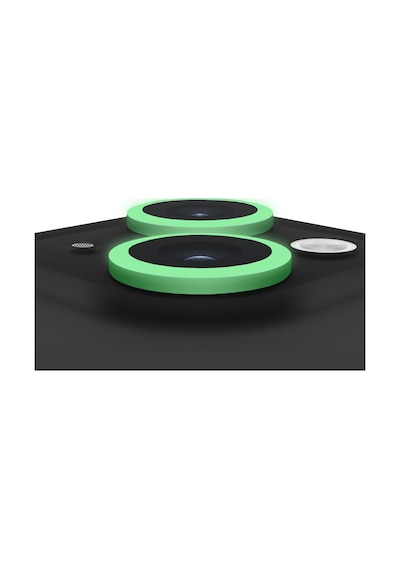 Buff Apple Uyumlu iPhone 15 / 15 Plus Neon Metal Lens Koruyucu Yeşil