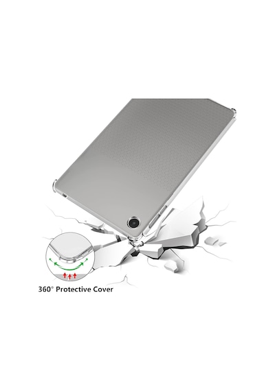 Samsung Galaxy Tab A9 Uyumlu 8.7" Sm-x117/sm-x115/sm-x110 Kılıf Şeffaf Anti Şok Köşe Korumalı