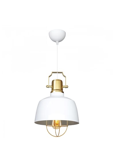 Homing Retro Beyaz Gold Detaylı Kafes Sarkıt No: 3 Ayd-3340 Beyaz