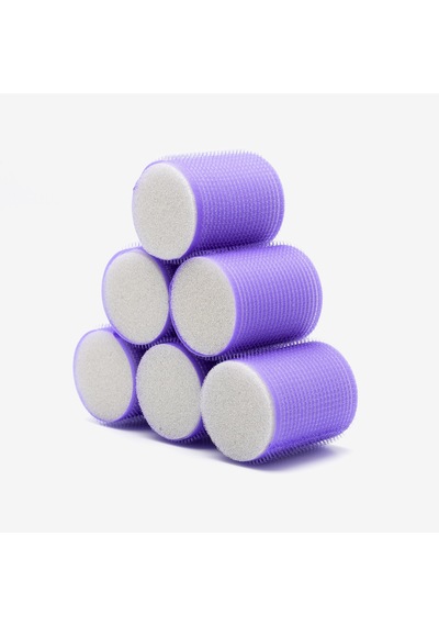 Croc 1203 Mor Cırtlı Sünger Bigudi 6lı Çap 5cm