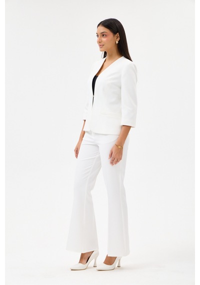 Velnara Moda Kırık Beyaz Zamansız Klasik Kadın Takım Elbise-v Yaka Ceket & İspanyol Paça Pantolon Kırık Beyaz - 927041557 Kırık Beyaz Velnara Moda Kırık Beyaz Zamansız Klasik Kadın Takım Elbise-v Yaka Ceket & İspanyol Paça Pantolon Kırık Beyaz - 927041557 Kırık Beyaz
