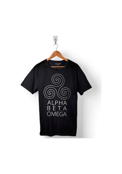 Alpha Alfa Beta Omega Teen Wolf Baskılı Tişört Unisex T-shirt 001