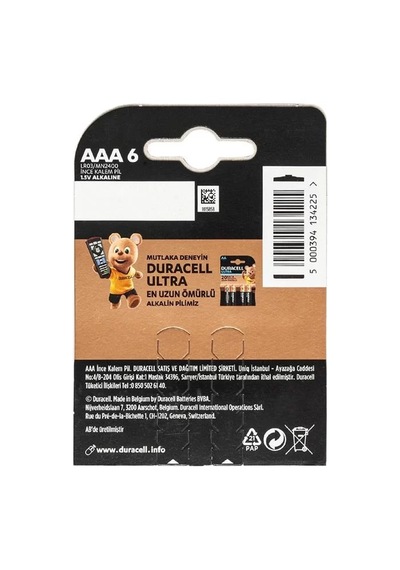Sh Duracell Basic İnce Aaa Kalem Pil 6'lı Najmaddin