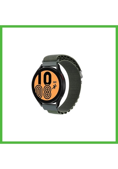 Vaveni Watch 20mm Uyumlu Kr410 Kumaş Kordon - Yeşil Arz