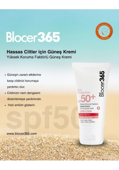 Bioliq Blocer365 Hassas Cilt Spf50+ Güneş Kremi 50 Ml