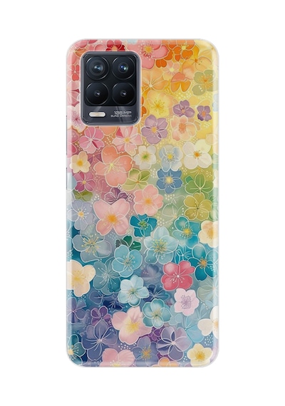Realme 8 - 8 Pro Kılıf Boutique Baskılı Resimli Şahane Çiçekler Pcode -063