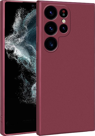 Zore Galaxy S23 Ultra Uyumlu Msra Premier Silikon Kılıf-mürdüm Mürdüm