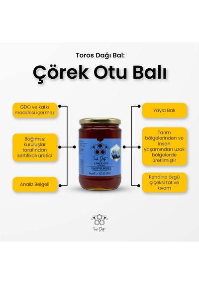 Toros Dağı Bal Çörek Otu Bal 860 G
