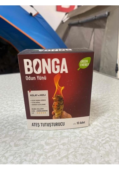 Çadır Dünyası Bonga Odun Yünü Doğal Ateş Tutuşturucu - Kolay Ve Hızlı Yanma Çok Renkli