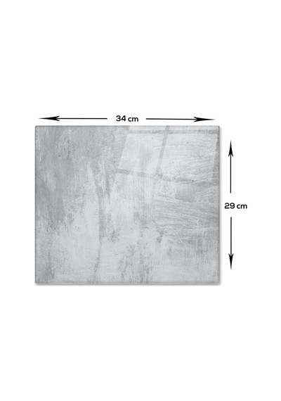 Decorıta Gri Duvar Dokulu / Cam Kesme Tahtası 29cm X 34cm Diğer