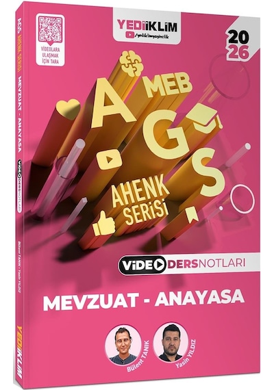 Yediiklim 2026 Meb Ags Ahenk Serisi Eğitimin Temelleri-eğitim Sisteminin Genel Yapısı-mevzuat Anayasa Video Ders Notları Seti 3 Kitap