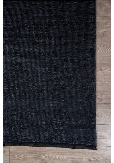Antrasit Şönil Kilim Makinede Yıkanabilir Kaymaz Taban Halı Yolluk Antrasit