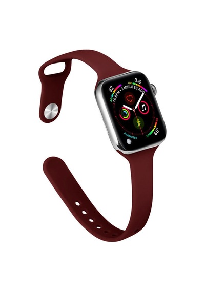 Watch 38mm Klasik Kordon - Bordo Ahşap