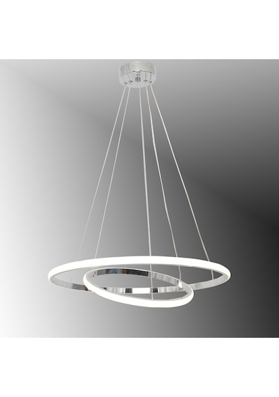 Tt300-2 Kr Tt Aydınlatma Halka 2 Li Krom Led Avize