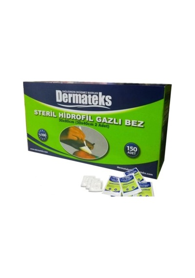 Dermateks Steril Hidrofil Gazlı Sargı Bez 30 x 80 CM 150 Adet