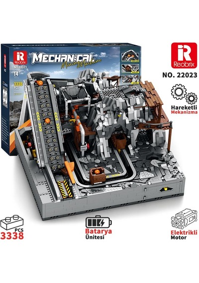 Reobrix Technic 22023 Maden Makinesi Kumanda&motorlu Yaratıcı Yapı Blok Seti Building Blocks Mining Machinery -3338parça