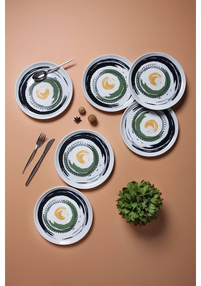 Porland Helical 6 Kişilik 20cm Pasta Takımı 6 Parça
