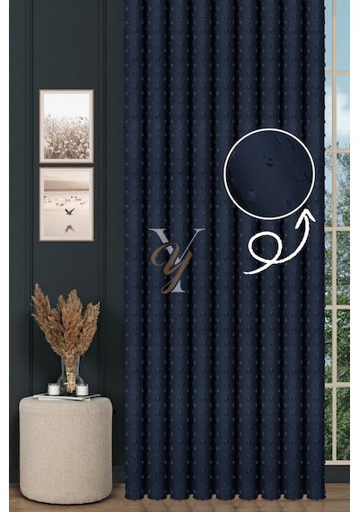 Armani Fon Perde V-775 Lacivert Lacivert