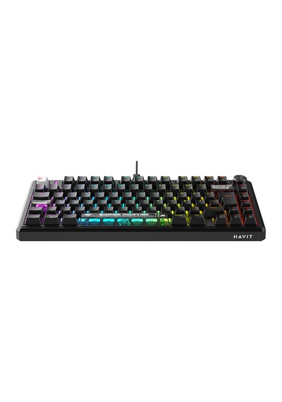 Havit Gamenote Kb916l Pro-tur Rgb Mekanik Manyetik Oyuncu Klavyesi, 8khz, 0.25ms, Hot Swap, Ses Çarkı