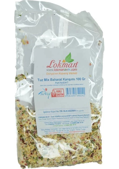 Tuz Mix Baharat Karışımı 100 Gr Paket