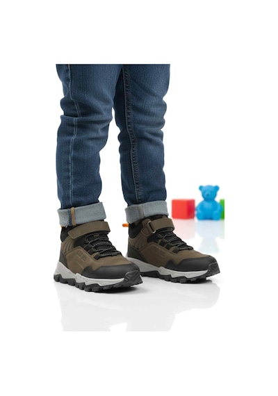 Haki Gri Cırtlı Kaymaz Unisex Cırtlı Çocuk Bot Doruk P Haki-gri