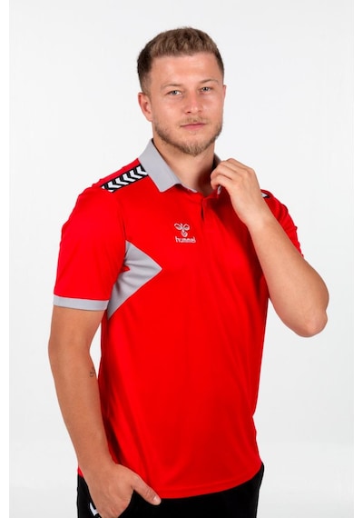 Hummel Otantik Polo Yaka Kamp Tişört Kırmızı