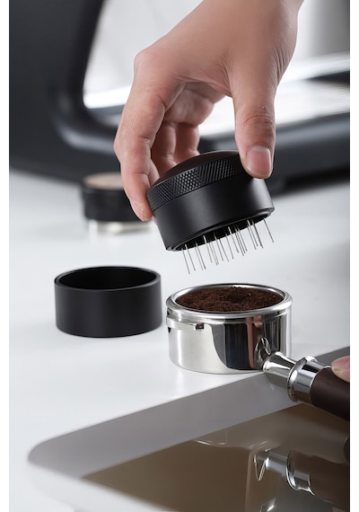 51 Mm Espresso Makinası Needle Kahve Karıştırma İğnesi Espresso İğnesi Mt266 Siyah