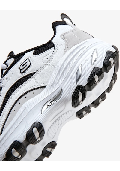 Skechers Arch Fit D'Lites Kadın Sneakers - Beyaz 149805 WBK Beyaz Skechers Arch Fit D'Lites Kadın Sneakers - Beyaz 149805 WBK Beyaz
