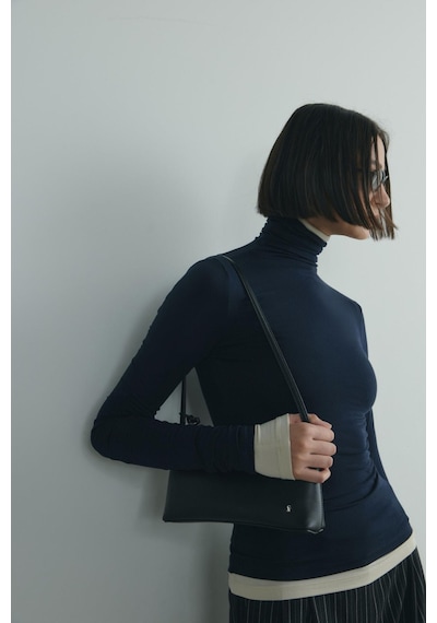 Suud Collection Siyah Ivy Deri Çanta