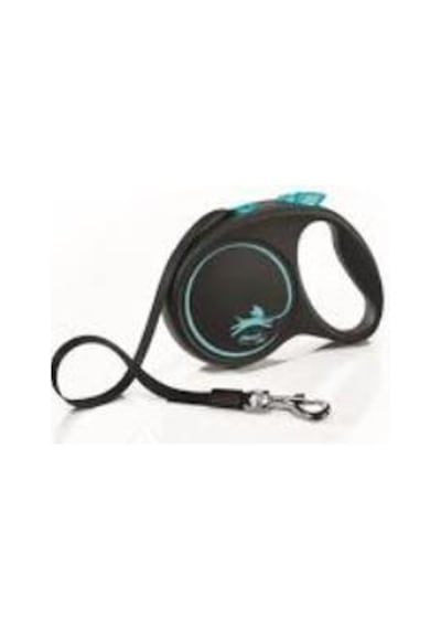 Flexi Black Desing Mavi Şerit Otomatik Köpek Tasması L 5 M Mavi