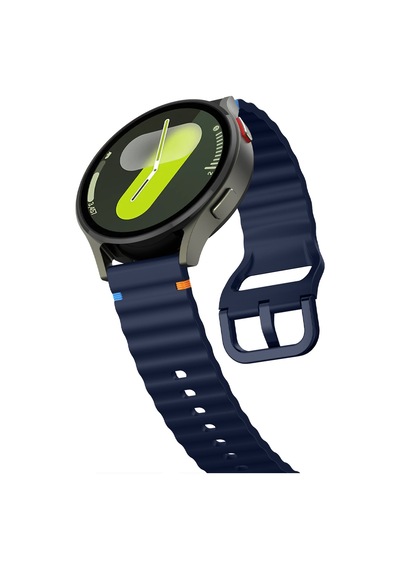 Huawei Watch Gt6 46mm İle Uyumlu Dalga Desenli Tokalı Yumusaş Soft Silikon Kordon