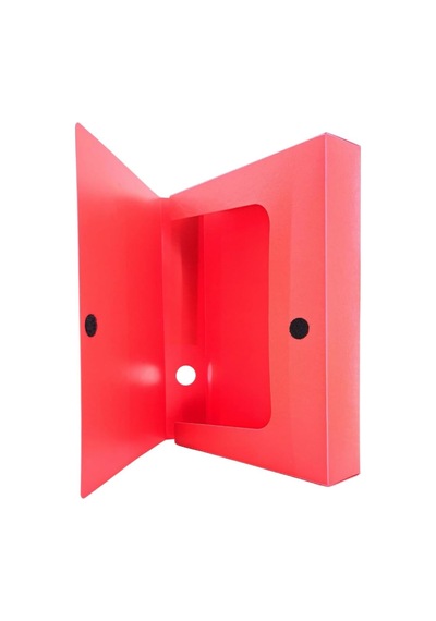 Sarbag Sert Plastik Arşiv Kutusu 24x32x6 Cm 4 Adet Kırmızı