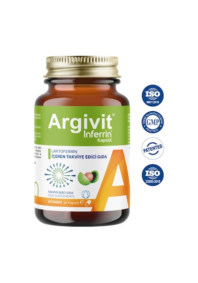 Argivit İnferrin Laktoferrin İçeren Takviye Edici Gıda 30 Kapsül