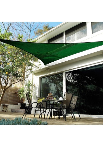 473921 Coolhaven Gölgelik Yelken Donanım Kitli, 12' Üçgen, Safir Çok Renkli